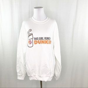 Dunkin’ Donuts MS monogrammed crewneck sweatshirt